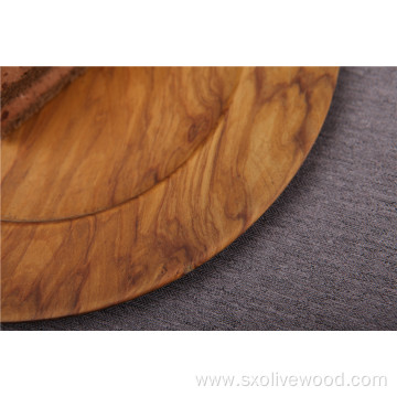 Olive Wood Cheese Plate -Φ22